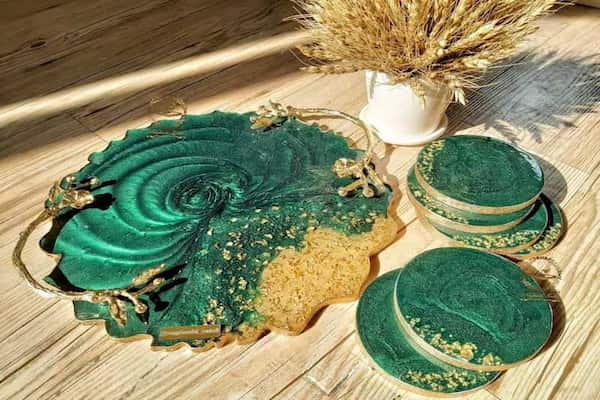 تصویر 1 از قیمت خرید رزین اپوکسی ظروف + فروش ویژه